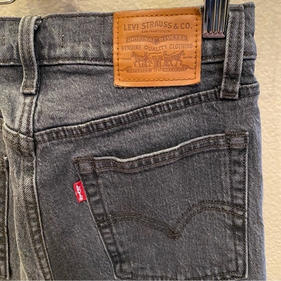 LEVI’S Premium Women Gray Wedgie Stretchy Jeans Size 25-Fit Small - Picture 7 of 11